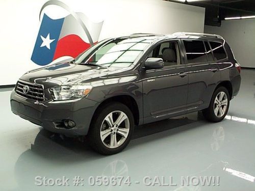 2008 toyota highlander sport leather sunroof rear cam texas direct auto