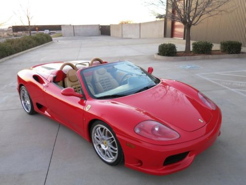 2003 ferrari 360 spider convertible low miles low reserve loaded 03