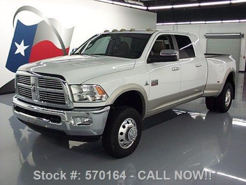 2011 ram 3500 hd laramie mega 4x4 diesel dually nav 63k texas direct auto