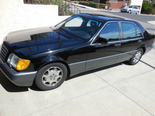 1992 mercedes benz 500 sel blk/blk 104k calif car! all original! exc cond! nr!!