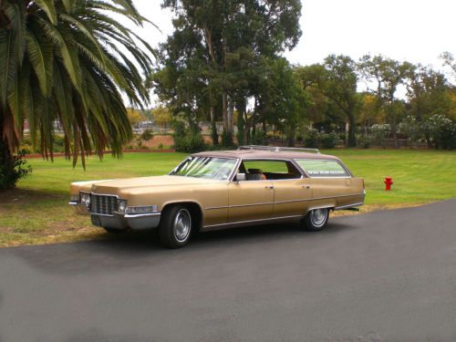 1969 cadillac fleetwood hardtop station wagon  7.7l  472 c.i. thm400  very rare!