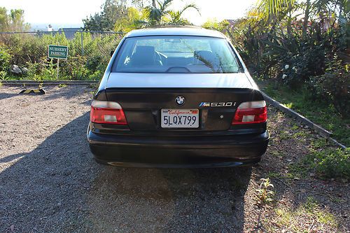 2003 bmw 530i, m sport package, black, salvage title, damaged, sedan, manual