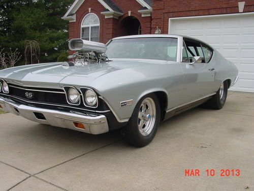 1968 pro street chevelle...blown bbc 496 pump gas