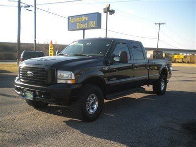 03 4wd 4x4 diesel crew cab 3/4 ton long bed tow pkg black truck - no reserve