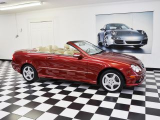 2005 mb clk 500 sport cabriolet only 4500 miles 1 owner florida car harmon k