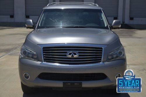 2012 infiniti qx56 awd nav bk/cam roof htd sts rear dvd clean