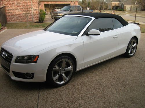 2012 audi a5 quattro cabriolet convertible w/premium plus package