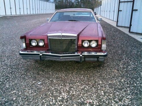 1979 lincoln mark v, original engine &amp; transmission,  runs &amp; drives, project