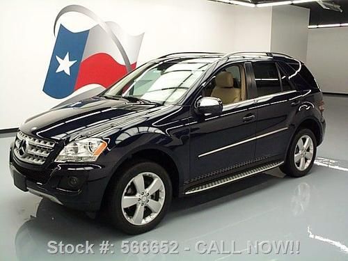 2010 mercedes-benz ml350 p1 sunroof nav dvd 19's 30k mi texas direct auto