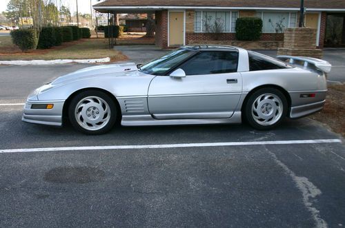 Chevy corvette z51, silver,