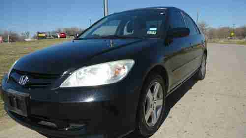 '05 HONDA CIVIC EX-89K Mile-Sunroof-Satelite Radio-BLACK-Auto.-CLEAR TITLE!!!!!, US $8,500.00, image 2