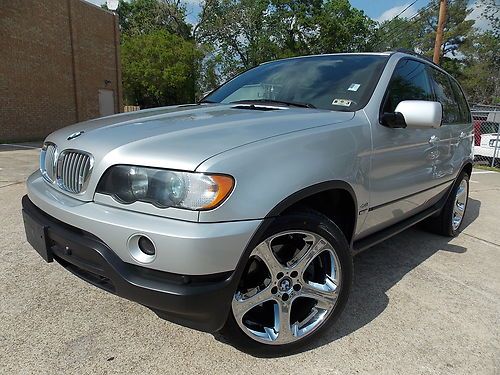 2002 bmw x5 4.4i awd suv sport pkg 20" wheels lthr snrf pdc xenon free shipping