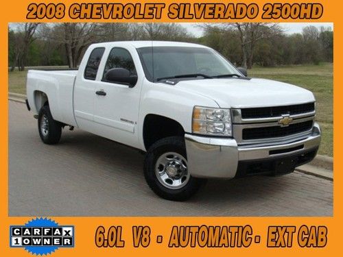 2008 chevrolet silverado 2500 hd lt, texas one owner clean carfax, hwy miles,