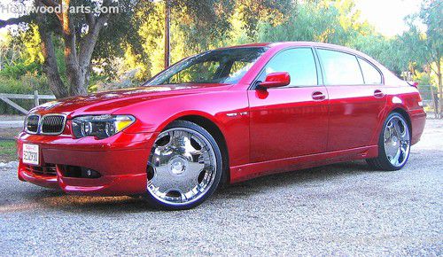 2003 bmw 745li apple red v8 sport model ac shnitzer featured in movie "taxi"