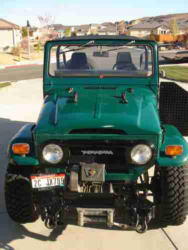 1974 toyota land cruiser fj40,winch,v8 conversion, image 2