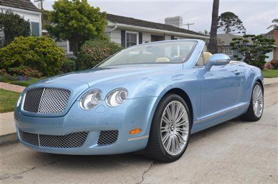2010 bentley gtc speed. silverlake over magnolia. well optioned. 6k miles.