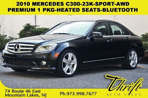 2010 mercedes c300-23k-sport-awd-premium 1 pkg-heated seats-bluetooth