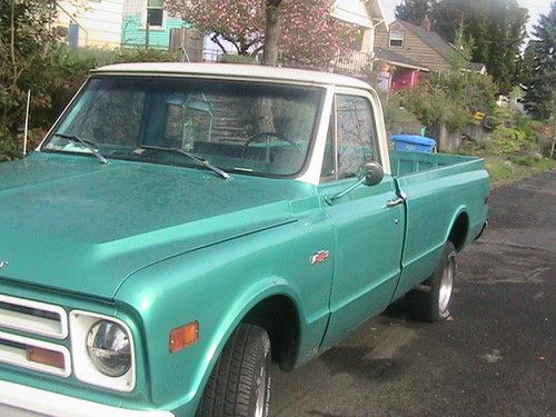 1968' chevy 350 rare long bed - 1/2 ton perfect rust free body - great project