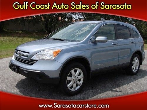 2008 honda ex-l  awd fl car! gray! leather! carfax cert! clean!