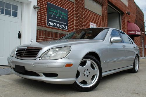 S55 amg best on ebay! every option! $107k sticker! fully serviced! 100pics video