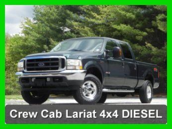 2004 ford f250 4x4 4wd crew cab lariat - 6.0l powerstroke diesel  - no reserve -