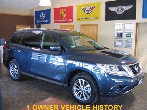 2013 nissan pathfinder 4x4 4wd warranty back up camera third row clean 1 owner