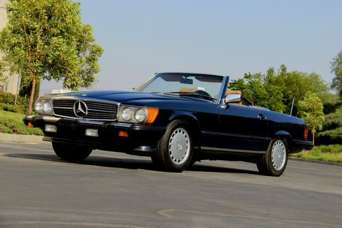 Mint cond_1988 mercedes benz 560sl roadster_1 owner_carfax certified_no reserve