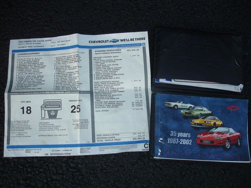 35th Anniversary 2002 Chevrolet Chevy Camaro Z28 Black Leather T-Tops LOADED, US $15,900.00, image 18