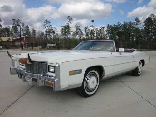 1976 cadillac eldorado convertible 100% texas no rust cherry creampuff