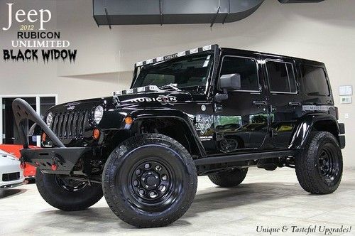 2013 jeep wrangler rubicon unlimited 6k miles bothtops navi black widow edition!
