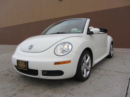 2007 volkswagen vw beetle~conv~htd pkg~rare triple white pkg~pkg1~low 55k miles