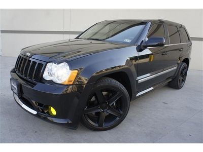 Jeep grand cherokee srt-8 4wd nav cam cd changer heated seat blk/blk one of kind