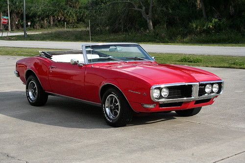 1968 pontiac firebird convertible w/ rare power top!!