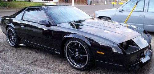 1986 black chevrolet camaro iroc-z built 355 staggered cec 20's 2dr hatchback