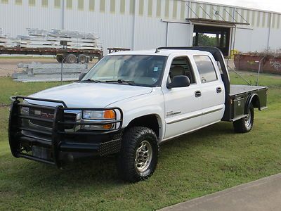 06 k2500hd 6.6 duramax (lbz) 6spd allison 1-owner flat-bed 4x4 new -tires carafx