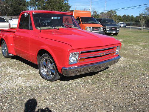 Restored,stepside, 400 ci, 700r. front discs, new tubular front suspension.