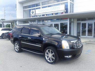 08' escalade, awd black on tan, 63k miles, chrome, navigation, remote start!!