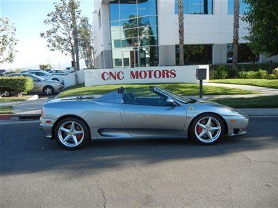 2004 ferrari 360 modena spider f1 grigio titanio / 12 in stock / great condition