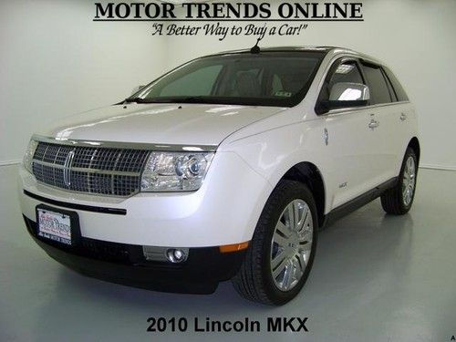 Navigation pano roof htd ac seats chrome wheels sync thx 2010 lincoln mkx 57k