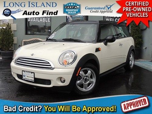 2010 mini cooper clubman white 6-speed manual heated leather harmon/kardon fogs