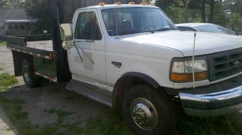 97 f450 super duty powerstroke turbo diesel dually flatbed work truck