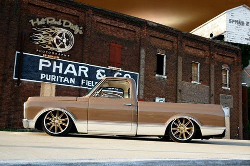 1972 C10 CHEVY HOTROD RAT ROD STREET HOT ROD BAGGED CUSTOM PICKUP TRUCK AIR RIDE, image 4