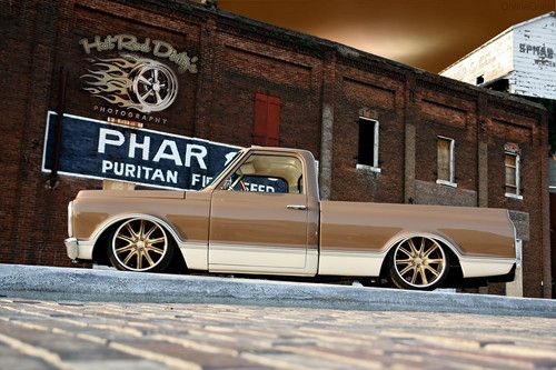 1972 C10 CHEVY HOTROD RAT ROD STREET HOT ROD BAGGED CUSTOM PICKUP TRUCK AIR RIDE, image 7