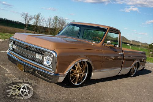 1972 C10 CHEVY HOTROD RAT ROD STREET HOT ROD BAGGED CUSTOM PICKUP TRUCK AIR RIDE, image 9
