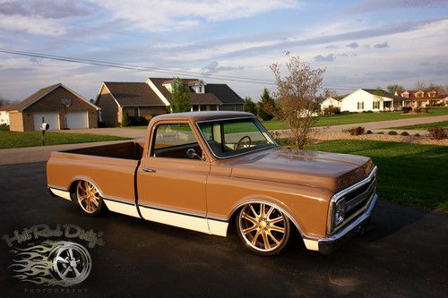 1972 C10 CHEVY HOTROD RAT ROD STREET HOT ROD BAGGED CUSTOM PICKUP TRUCK AIR RIDE, image 12
