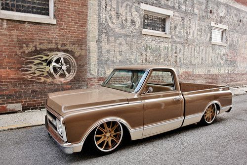 1972 C10 CHEVY HOTROD RAT ROD STREET HOT ROD BAGGED CUSTOM PICKUP TRUCK AIR RIDE, image 13