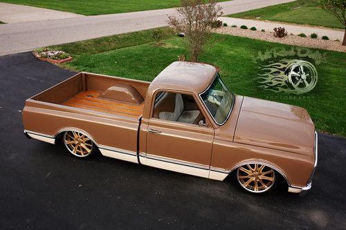 1972 C10 CHEVY HOTROD RAT ROD STREET HOT ROD BAGGED CUSTOM PICKUP TRUCK AIR RIDE, image 19