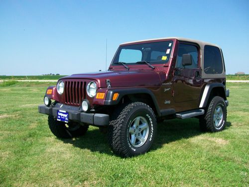 2002 jeep wrangler sport 4x4 **new tires *2-inch lift 6 cylinder hard &amp; soft top