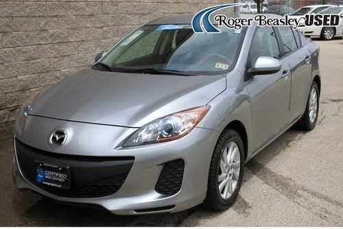 2012 mazda mazda3 4-door i touring silver 6-speed automatic skyactiv technology