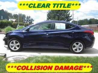 2013 hyundai elantra rebuildable damage clear title